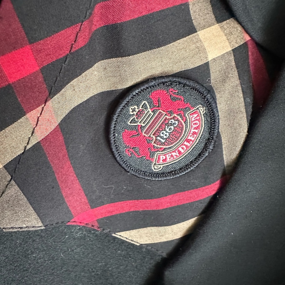 Pendleton Black Peacoat Jacket With Wool Blend Re… - image 3